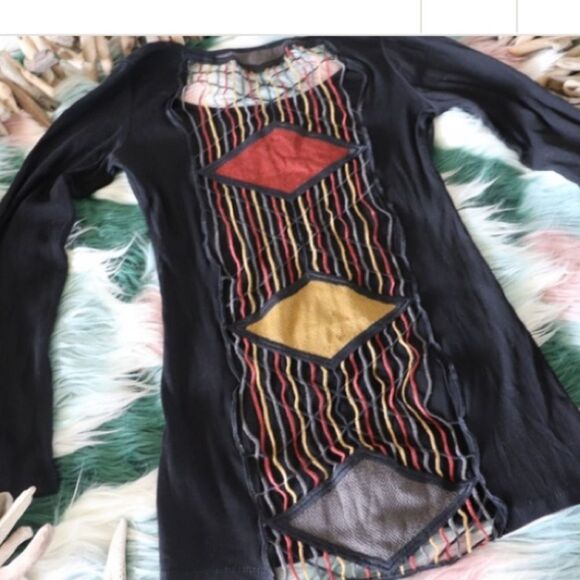 Bear Dance top open mesh back. Size small - Picture 2 of 6